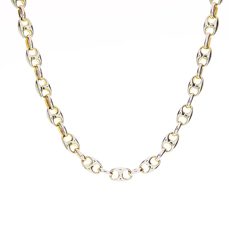 Necklace with initials for women-Gold Mariner Necklace