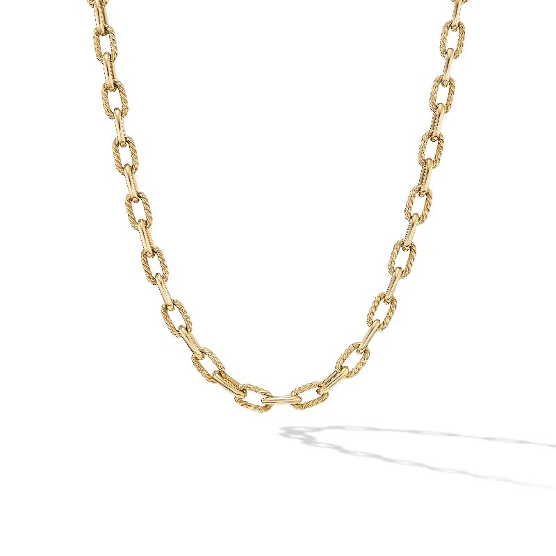 Statement necklace for women-DY Madison® Chain Necklace in 18K Yellow Gold\, 6mm