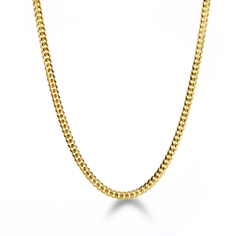 Chain necklace for women-4.2mm Miami Cuban Chain 20"