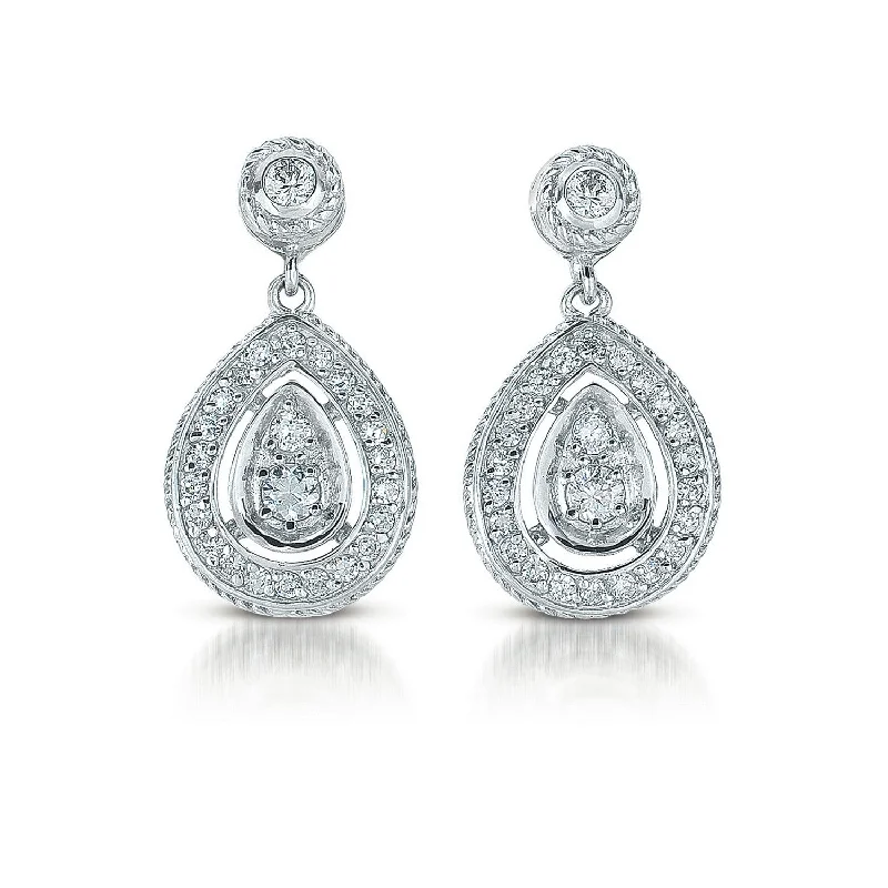 Elegant earrings for women-La Scène Pear Dangling Earrings