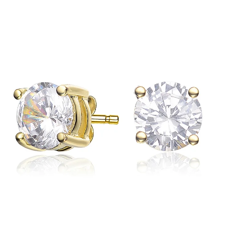 Diamond drop earrings for women-Marie Mini Button Earrings