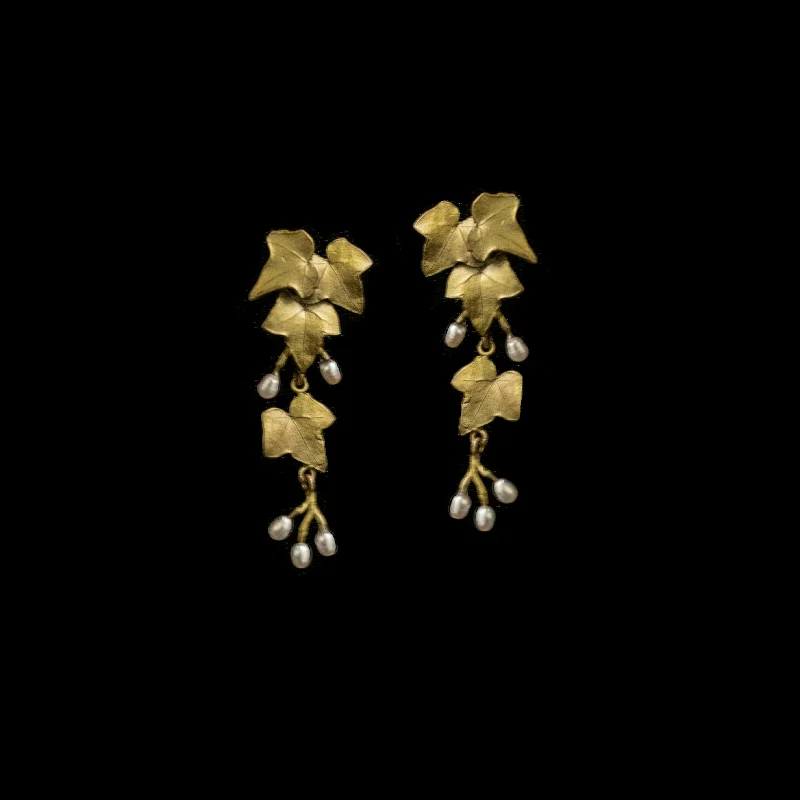 Gold earrings for women-Ivy Statement Post Earrings