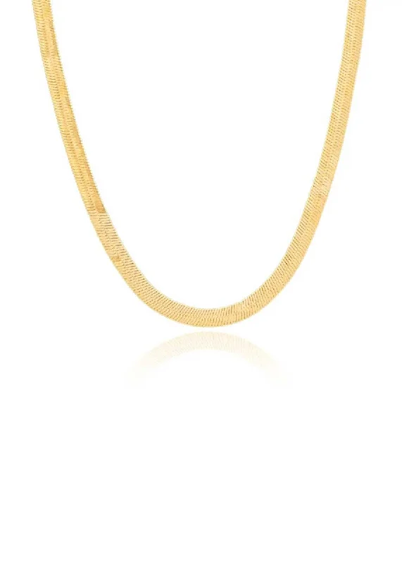 Gift necklace for women-Natalia Herringbone Necklace