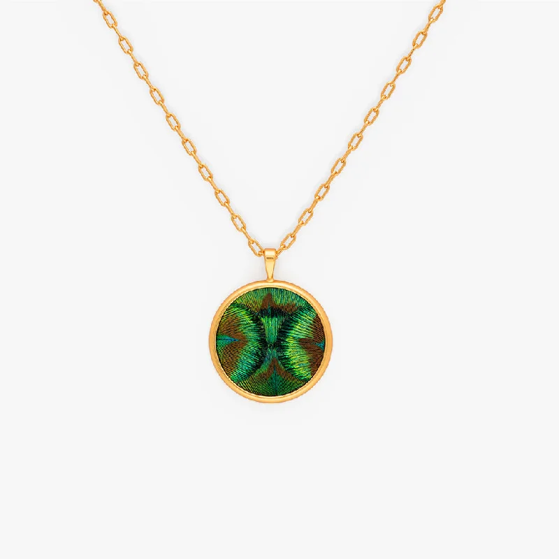 Heart-shaped necklace for women-Verde Pendant Necklace