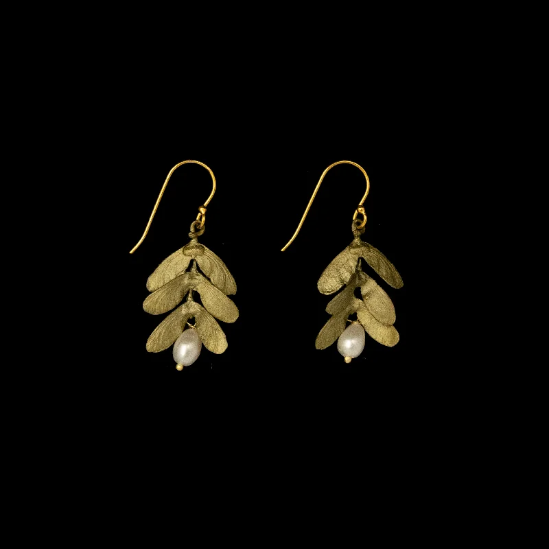 Chandelier earrings for women-Japanese Maple Wire Earrings - Web Exclusive