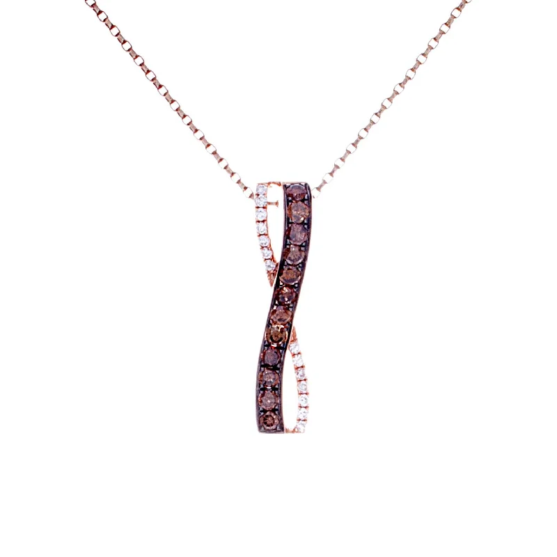 Statement necklace for women-Choco Diamond Pendant