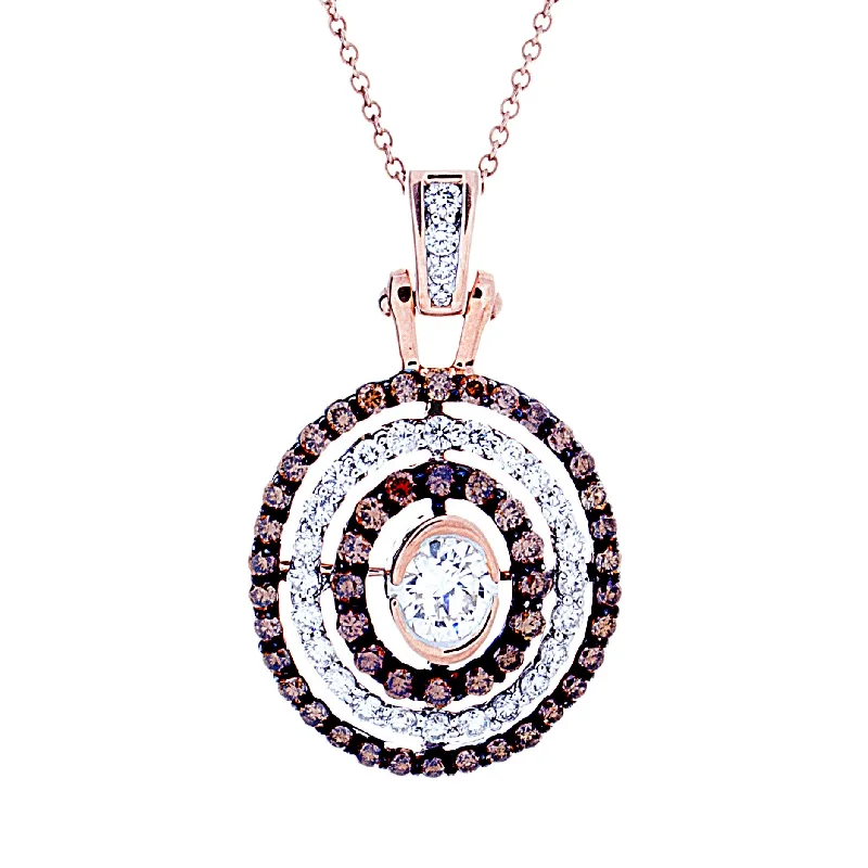 Wedding necklace for women-Choco Diamond Pendant