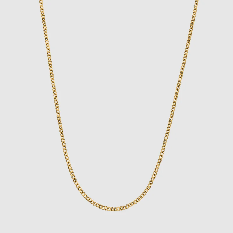 Diamond eternity necklace for women-Connell Chain (Gold) 2mm