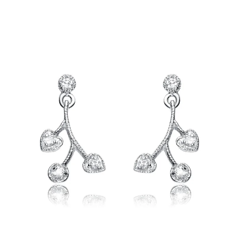 Bridal earrings for women-Lierre Zirconia Ornament Earrings