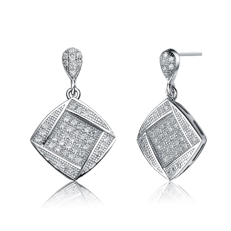 Diamond earrings for women-Vilette Classic Geometric Earrings