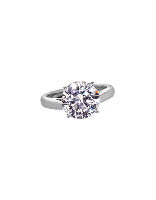 Wedding engagement ring for women-Round Diamond 4.00 Carat - K SI2