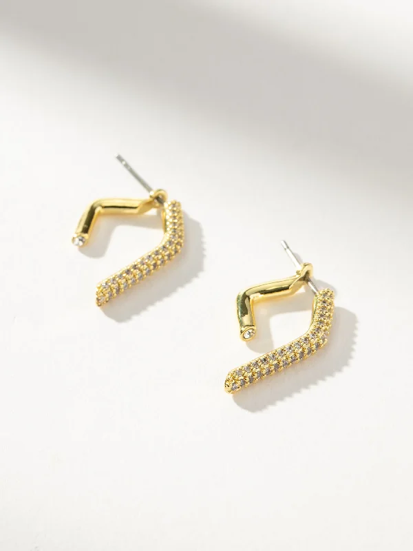 Luxury diamond hoop earrings for women-Ego Ear Jacket