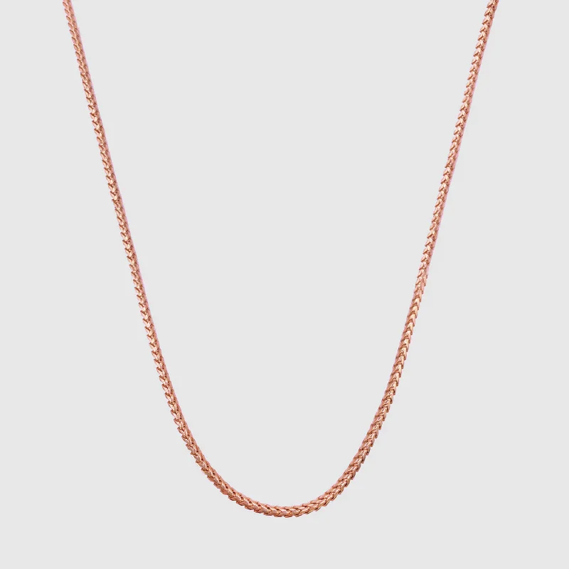 Simple chain necklace for women-Cali Chain (Rose Gold) 2mm