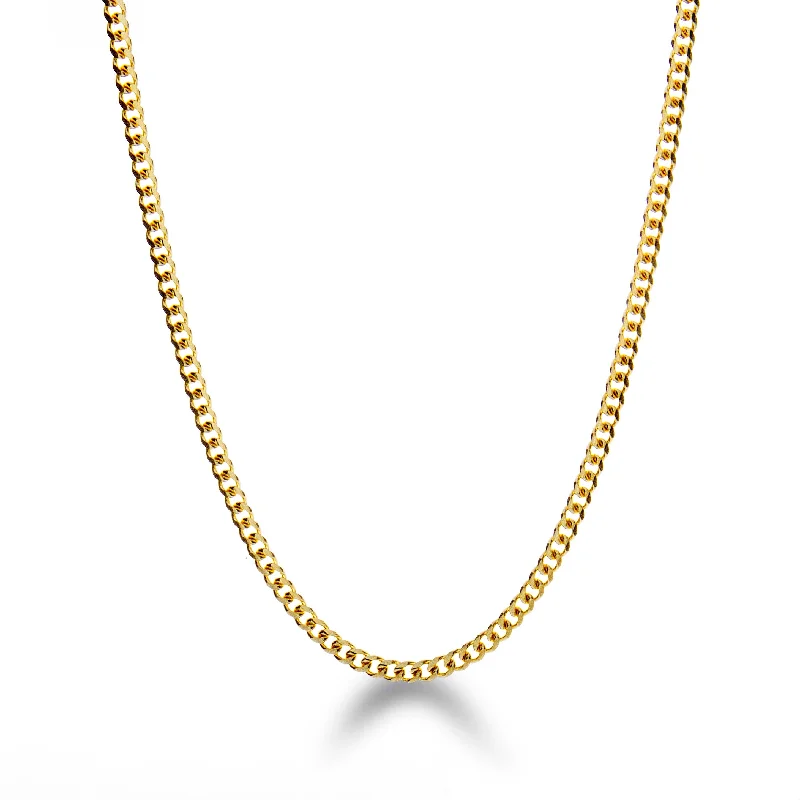 Multi-layered necklace for women-3.5mm Miami Cuban Chain 30"