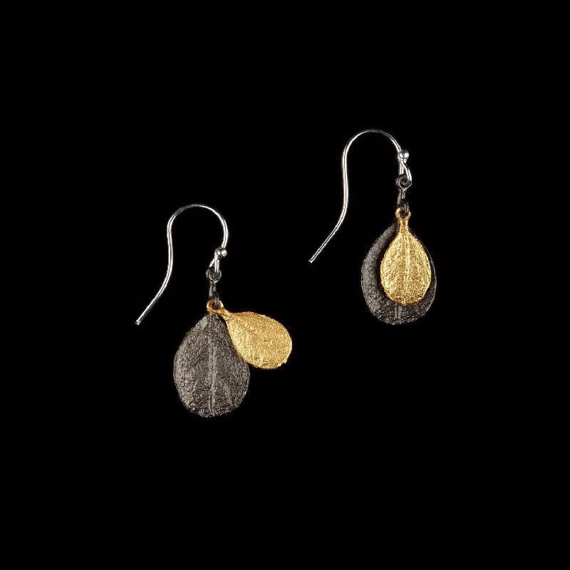 Fancy earrings for women-Bahamian Bay Earring - Wire Gold/Gunmetal