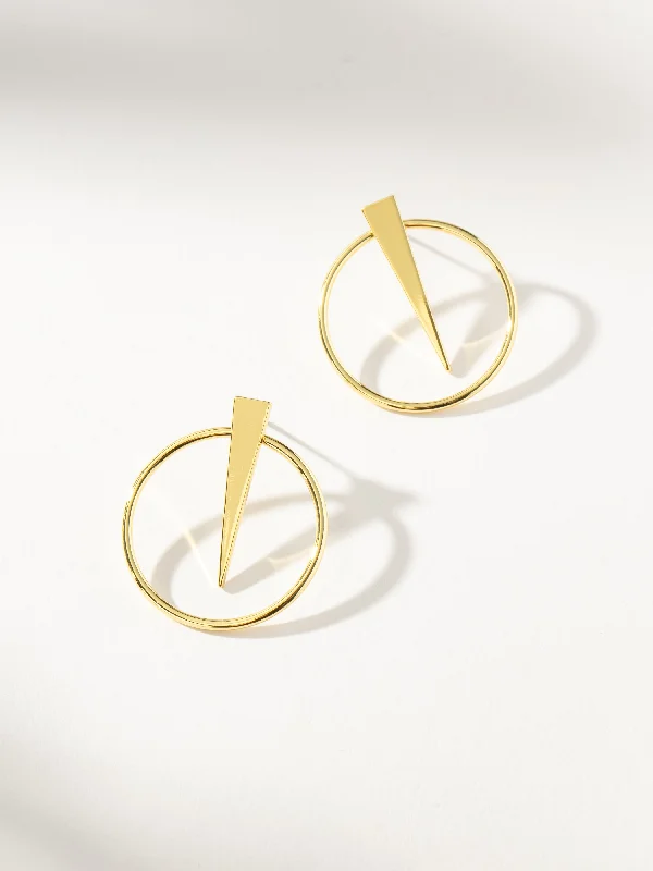 Geometric earrings for women-Shot in the Dark Earrings