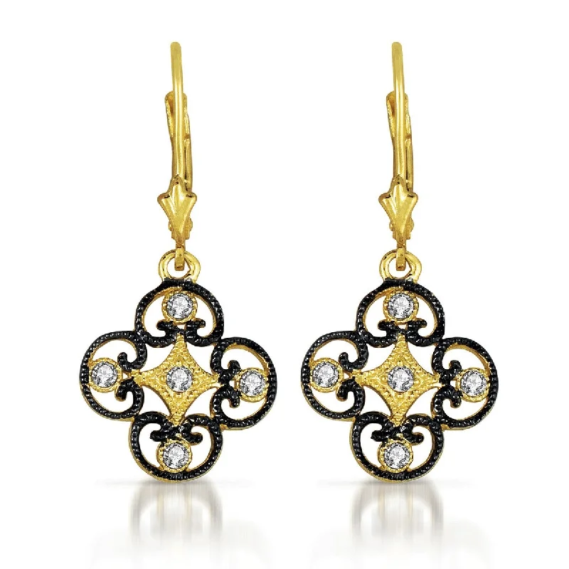 Luxury earrings for women-Monfort Lattice Earrings