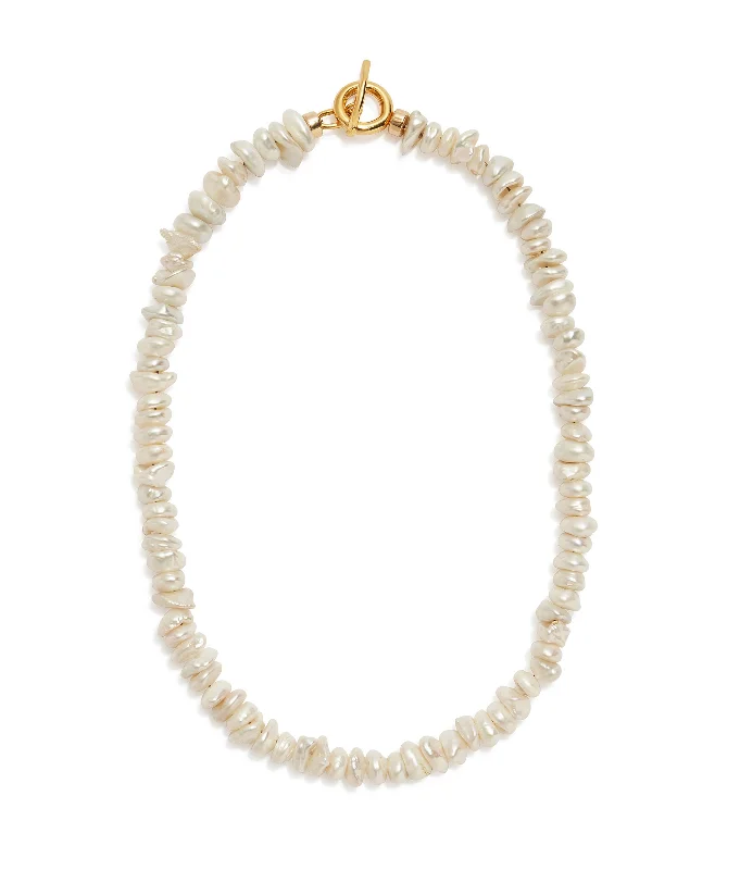 Necklace with colored diamonds for women-Mood Necklace in Pearl