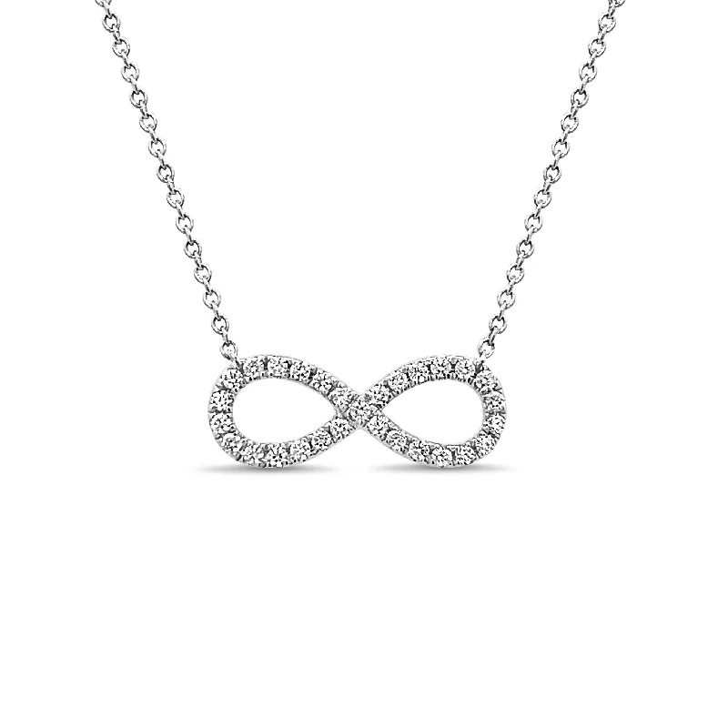 Tennis necklace for women-Diamond Infinity Pendant