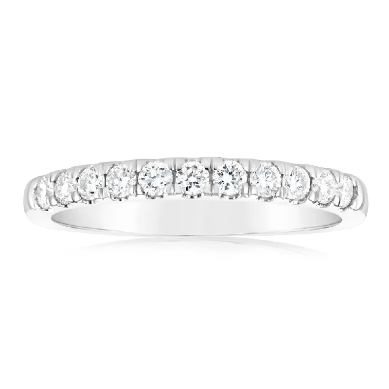 Matching engagement rings for women-Luminesce Lab Grown Diamond 1/3 Carat Eternity Ring in 9ct White Gold