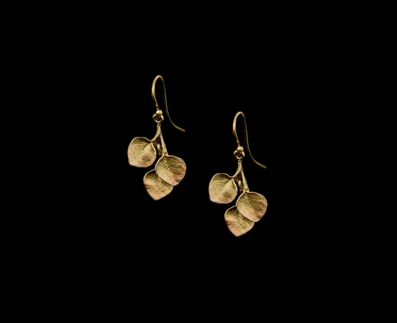 Fancy stud earrings for women-Fine Survivor Tree Leaf Earrings