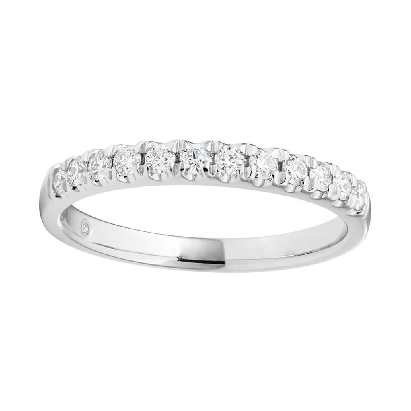 Custom engagement ring set for women-Flawless Cut Platinum 1/4 Carat Diamond Eternity Band