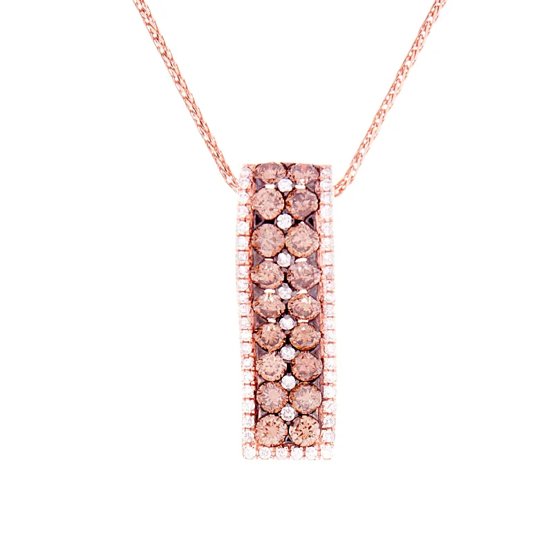 Fashion necklace for women-Choc Diamond Pendant