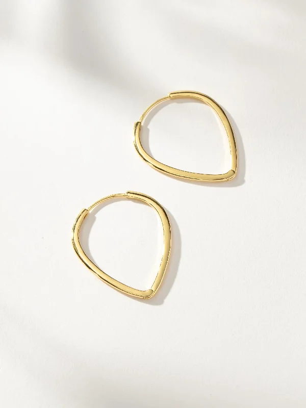 Simple stud earrings for women-Call Me Hoop Earrings