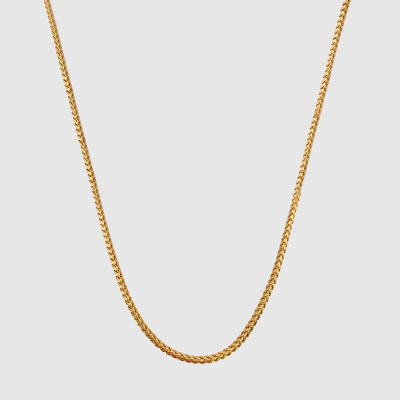 Layered gold necklace for women-Cali Chain (Gold) 2mm