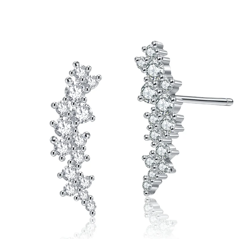 Statement earrings for women-Lierre Cluster Stud Earrings