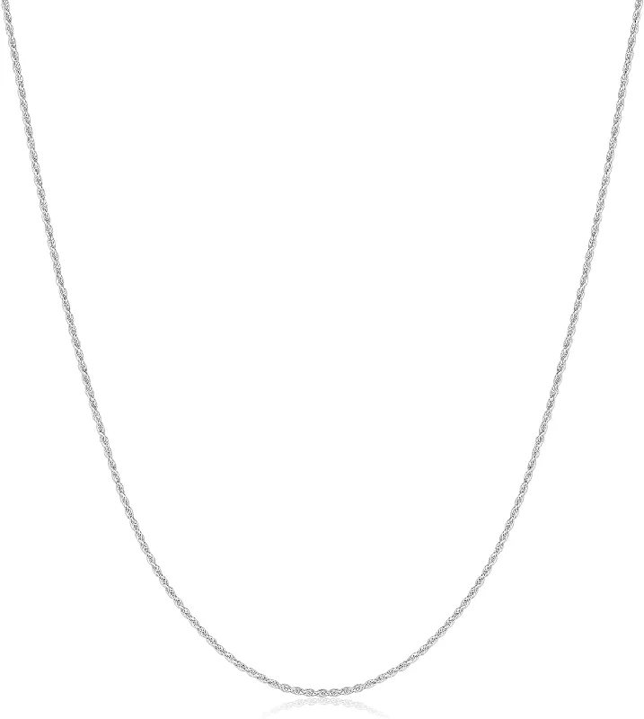 Heart-shaped necklace for women-SS 20" 1.25mm Solid Rope Chain 025