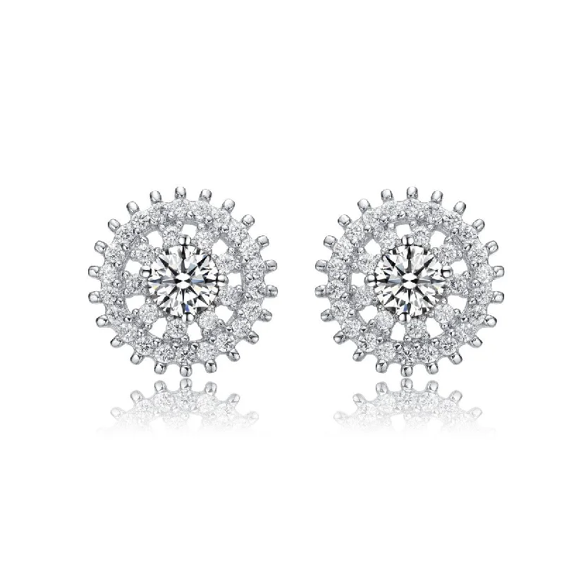 Heart earrings for women-La Scène Wreath Stud Earrings