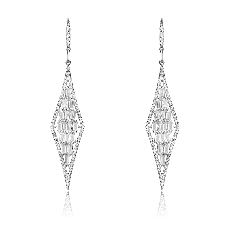 Wedding stud earrings for women-Renée Argyle Vertical Earrings