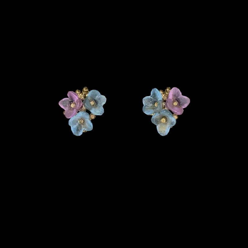 Floral earrings for women-Spring Cape Earrings - Petite Post