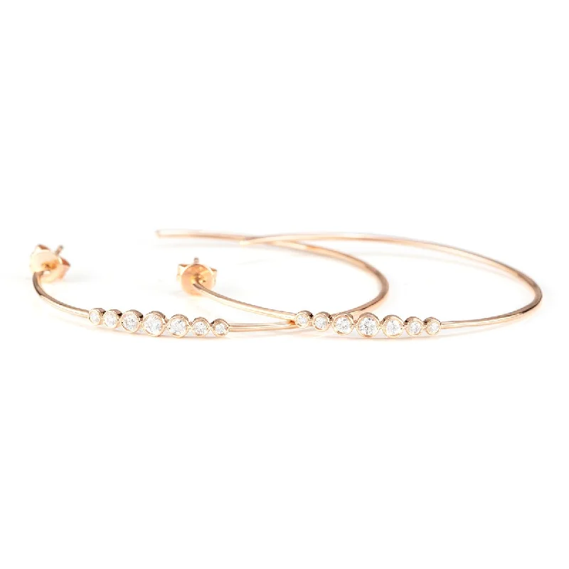 Wedding earrings for women-Roxy Hoops