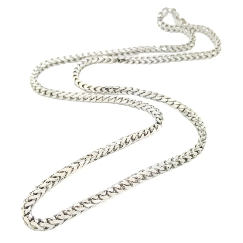 Wedding day necklace for women-SS 3mm 20" Franco Chain 23.2grms