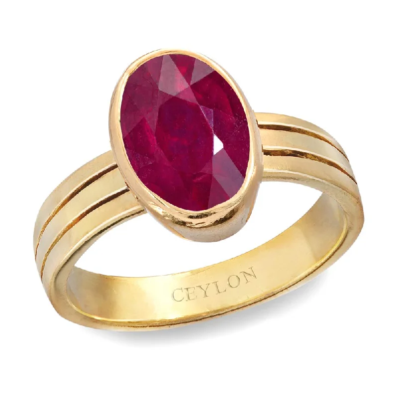 Boho ring for women-Ceylon Gems Ruby Premium Manik 8.3cts or 9.25ratti stone Stunning Panchdhatu Ring