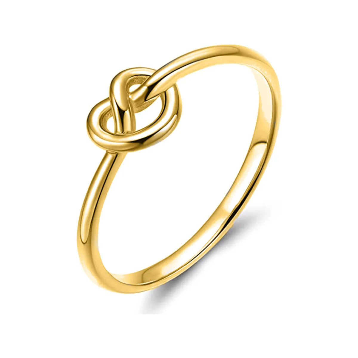 Golden-Love Knot Ring